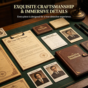 Juego de Mesa Personalizado: Juego de Detectives de Misterio y Asesinato, Archivos de Casos Sin Resolver, Juego Interactivo de Crímenes para Adultos - Product Image 2