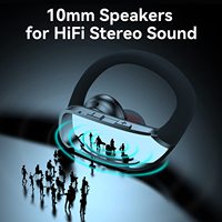 Headset Bluetooth Nirkabel TWS 5.3 Terbaru 2024 Amazo Ebey, Earphone untuk Power Beat Pro Wireless Earphones