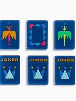 Tuiles de Mahjong Américaines Bleu Profond, Ensemble de 160 Pièces en Acrylique, Design Minimaliste Doublement Sculpté à Couche Unique