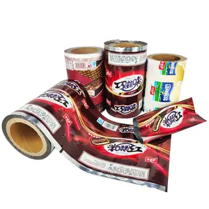 Custom Printing Matt Food Grade Mylar Laminated Material Ice Cream Popsicle Automatic Packaging Film Roll