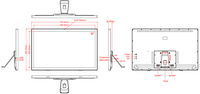 Portworld 32 pouces avec RK3568 Android 13 Os pour système de gestion de file d'attente QMS pour afficher les informations des patients