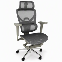 Chaise de bureau de direction moderne et réglable avec appui-tête, structure en acier chromé, haute élasticité, pour bureau à domicile