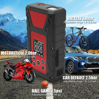 Démarreur de voiture 4 en 1 DLS-R62S avec compresseur d'air intégré, gonfleur de pneus, booster de batterie portable 12V, banque d'alimentation d'urgence