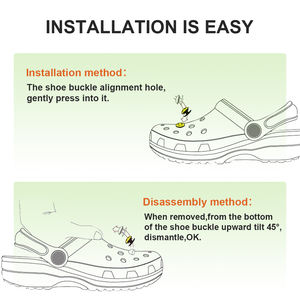 Accessoires de décoration pour chaussures DIY, lot de 10 breloques en plastique brillant argenté en forme de coquillage pour <span class=keywords><strong>sabots</strong></span> <span class=keywords><strong>Crocs</strong></span> - Product Image 5