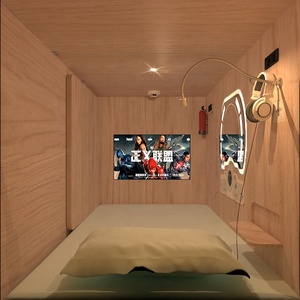WE Cama de cápsula individual para dormir insonorizada de alta calidad Albergue <span class=keywords><strong>en</strong></span> camas de hotel - Product Image 5