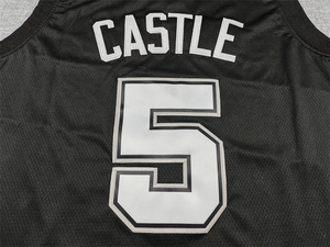 Nouveaux maillots de basket brodés 2026 à prix abordable : 5 Castle, 4 Fox, 1 Wembanyama, 50 Robinson - Product Image 6