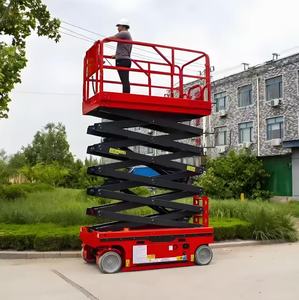 Gunting listrik dapat digerakkan, Platform pengangkat bersambungan, meja angkat hidrolik seluler dengan pompa, komponen inti gir Motor - Product Image 3