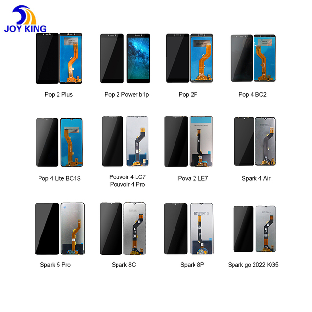 Factory Lcd Screen for Tecno Camon 17 18 19 20 30 30s Original Display for Tecno Spark 6 7 8 9 Incell Lcd Replacement