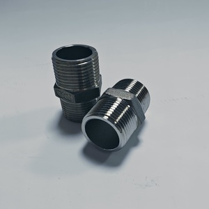 <span class=keywords><strong>ASTM</strong></span> tiêu chuẩn rèn thép không gỉ Hex núm vú 3 \ "NPT 80nb Đầu nối ống dầu cao áp đóng hộp - Product Image 3