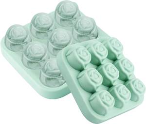 Moule à glaçons sphériques en silicone, nouvelle mode, écologique et durable, avec couvercle et bac pour la fabrication de glaces - Product Image 1