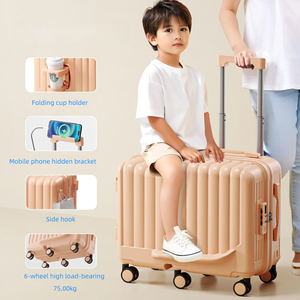 20インチ搭乗子供用トロリースーツケース子供は旅行荷物スクーターに乗る - Product Image 3