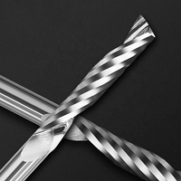 Fraise à queue spirale à une dent simple 3.175 4 6mm pour outils CNC, découpe acrylique, PMMA, PC - Vente chaude