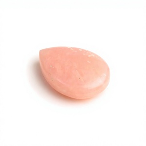Opale rose naturelle opaque 16x22mm, taille poire, polissage brillant, lisse, calibrée, pierres précieuses en vrac pour la fabrication de bijoux DIY (bague, pendentif) - Product Image 1