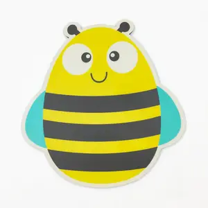 Cute Bee Shaped Hard Top Pvc Surface EVA With Rubber No-Slip Bottom Mouse Pad With Logo