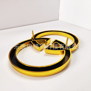 Double Ring <b>Sofa</b> Decorative Buckle 170mm Warm <b>Gold</b> Plastic High Quality Contemporary Furniture Hardware - Product Image 3