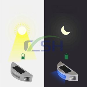 Logo personalizable versátil, reflectores intermitentes de aluminio de ojo oscuro de <span class=keywords><strong>3m</strong></span>, luz LED solar para carretera - Product Image 4