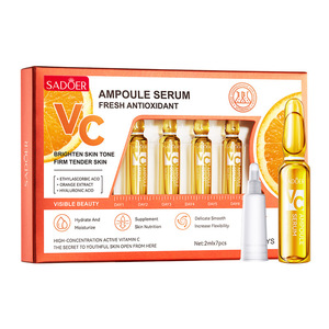 Vente en gros de sérum à la vitamine <span class=keywords><strong>C</strong></span> Sadoer, hydratant, éclaircissant, sérum à l'acide hyaluronique, sérum pour le visage à l'or 24 carats, lot de 2 ml * 7 pièces - Product Image 5