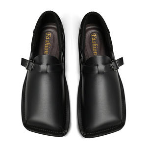 Мужские повседневные лоферы без шнурков с квадратным носком, прочные, для весны, лета и зимы, большие размеры 47, 46, 45, с мягкой поверхностью, модные туфли - Product Image 3