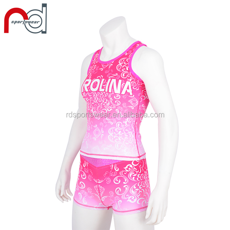 Customized Heat Transfer Practice Wear Girls Crop Tops and Shorts Practice Wear for Dancing · image 4