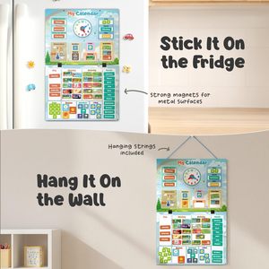 Calendrier magnétique pour enfants, maternelle, tout-petits, apprentissage des jours, de la <span class=keywords><strong>semaine</strong></span>, du mois, de la météo - Product Image 3