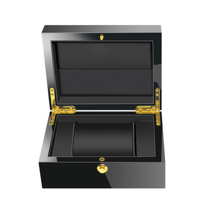 Các Nhà Sản Xuất Bán Buôn Biểu Tượng Tùy Chỉnh Sơn Màu Đen Lưu Trữ <span class=keywords><strong>PU</strong></span> Da Quà Tặng Bằng Gỗ Sang Trọng Hộp Đồng Hồ Khe Cắm Duy Nhất - Product Image 6