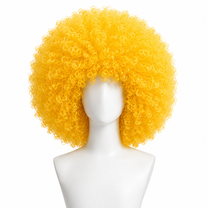 Peluca Afro Personalizada, Rizada, para Disfraces, Festivales, Halloween, Cosplay, Fiestas, <span class=keywords><strong>Carnaval</strong></span>, Cabello Sintético, Venta al Por Mayor, Directo de Fábrica - Product Image 6