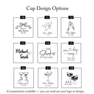Vasos Reutilizables de Plástico PP Esmerilado de 9oz, 12oz y 16oz para Recuerdos de Boda con Logotipo Personalizado Impreso en Serigrafía - Product Image 6