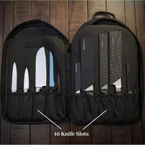 Mochila organizadora de herramientas de cocina para chef, estuche para cuchillos, mochila de almacenamiento para utensilios de cocina, mochila para vajilla, muestra gratuita - Product Image 2