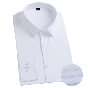 Camisas de esmoquin personalizadas al por mayor 100% algodón para <span class=keywords><strong>hombre</strong></span>, formales, de manga larga, tipo <span class=keywords><strong>cárdigan</strong></span>, estampadas, lisas, casuales, de negocios, para otoño/primavera - Product Image 5