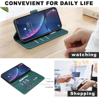 Étui portefeuille magnétique anti-FID pour OPPO Reno 15 15F 14F 13F 5G A6 A6X Pro F31 4G Realme 15 Pro C71 C75 A60, coque à rabat