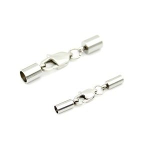Stainless Steel Lobster Buckle Set 3mm <b>Rope</b> Buckle For <b>Bracelet</b> Necklace DIY Jewelry Accessories - Product Image 3