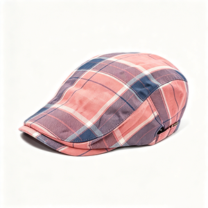Wholesale ACE Unisex Plaid Ivy Vintage Tartan Gatsby Adjustable Back <b>Flat</b> Cap Custom Logo Casual Party Street <b>Hat</b> - Product Image 3
