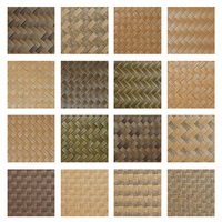 Tapis de plafond en bambou synthétique HDPE durable, résistant aux insectes et aux décolorations, pour climat tropical, garantie 20 ans