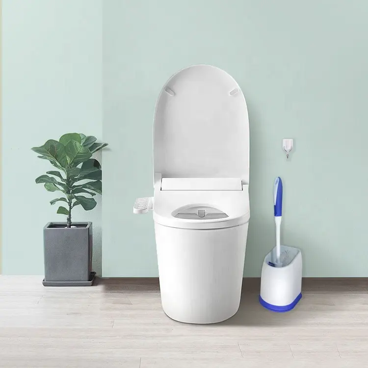 Anti Splashing Long Handle Deep-cleaning Toilet Bowl Cleaning Brush and Holder Set