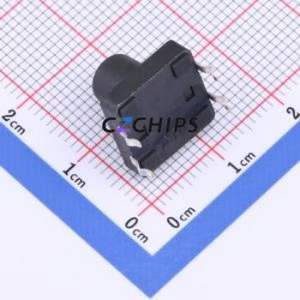 TSF001B10526A03 Tactile Switch DIP-4P,12x12mm Switch Round Button 2.6N Through Hole 12mm - Product Image 2
