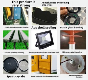 Scellant en silicone de qualité <span class=keywords><strong>alimentaire</strong></span> flexible, non jaunissant, à séchage lent, étanche, anti-âge, résistant aux pulvérisations de sel, résistant aux hautes/basses températures - Product Image 5