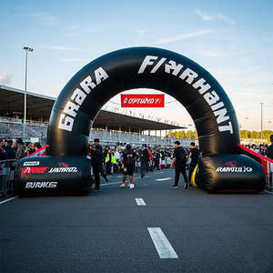 Promosyonlar için Özel Logolu Şişme Kemer Oxford Kumaş Başlangıç Bitiş Hattı Şişme Kemer - Product Image 6