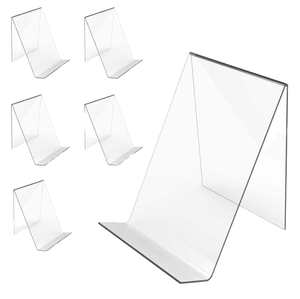 Expositor de Libros Acrílico Ecológico Personalizado de Fábrica, Soporte Transparente para Libros, para Biblioteca - Product Image 1