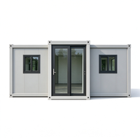 Maison conteneur préfabriquée extensible étanche aux intempéries Zero Gap de 30 pieds ou 40 pieds, 2 chambres, en acier