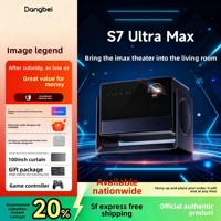 Projecteur Dangbei S7 Ultra Max 4K, compatible 3D, DLP, Android 11, home cinéma portable, haute luminosité, laser tricolore à faible émission de lumière bleue, garantie 3 ans
