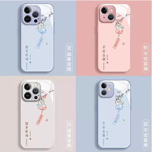 เคสฝาหลังโทรศัพท์มือถือทำจากแก้วพิมพ์ลายหมีมีความสุข TPU สำหรับ <span class=keywords><strong>iPhone</strong></span> 6 7 8 <span class=keywords><strong>SE</strong></span> x XR XS 11 12 13 14 15 16 17 PRO MAX - Product Image 4