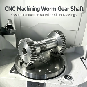 Eje de Engranaje Helicoidal Personalizado OEM, Eje de Transmisión de un Solo Cuerpo Mecanizado con Precisión CNC con Asientos de Rodamiento Simétricos - Product Image 3