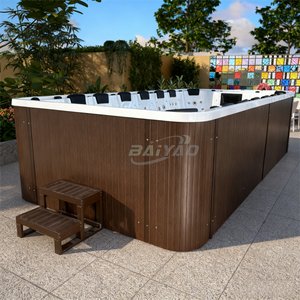 Baignoire thermale de source chaude extérieure pour 16 personnes pour <span class=keywords><strong>piscine</strong></span> de massage acrylique à température constante pour hôtels et villas - Product Image 1