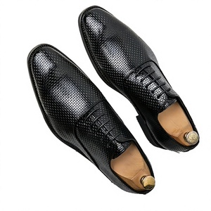 Nouvelles Chaussures de Ville Montantes à Lacets pour Hommes, Tressées, à Bout Pointu, avec Soutien de la Voûte Plantaire, Antidérapantes, Imperméables et Respirantes, pour le Bureau et la Carrière - Product Image 2
