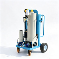 Purificateur d'huile portable 10L, machine de filtration d'huile usagée industrielle, machine de purification d'huile de lubrification industrielle