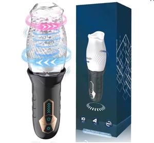 <span class=keywords><strong>Masturbateur</strong></span> masculin <span class=keywords><strong>autonome</strong></span> Sex Toy avec 5 modes de poussée et de rotation et 10 modes de vibration conçus pour le plaisir masculin - Product Image 1