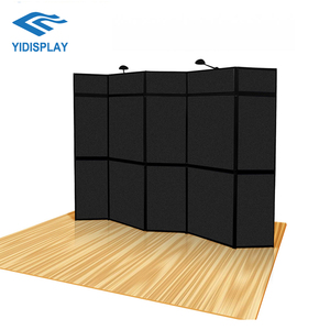 6 8 Panel Tầng Thường Vụ Triển Lãm Thương Mại Hiển Thị Xách Tay Thương Mại Hiển Thị Khung Nhôm Triển Lãm Gấp Tường Bảng Điều Khiển Quảng Cáo Hiển Thị - Product Image 3