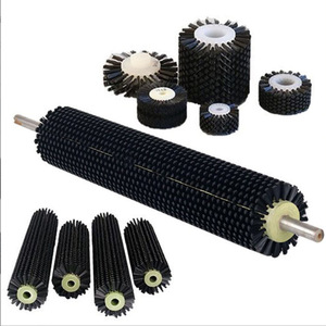 <span class=keywords><strong>Brosse</strong></span> à rouleaux spirale sur mesure, poils en nylon, manche en métal pour le nettoyage industriel, lavage des fruits et légumes - diamètre <span class=keywords><strong>150</strong></span>-250 mm - Product Image 5