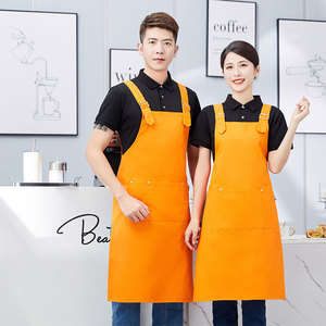 ผ้ากันเปื้อนสายไขว้สีน้ำเงินรอยัล โพลีเอสเตอร์ กันคราบ สำหรับร้านอาหารและบาร์ - Product Image 2