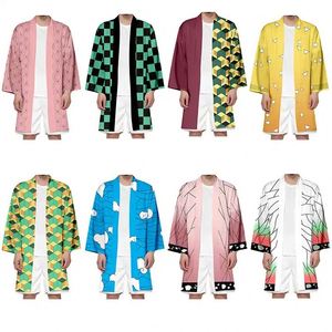 32 Estilos de Camisetas de Cosplay de Demon Slayer Kimetsu No Yaiba, Capa Japonesa Larga de Anime, Kimono Haori Yukata, Ropa Unisex - Product Image 3